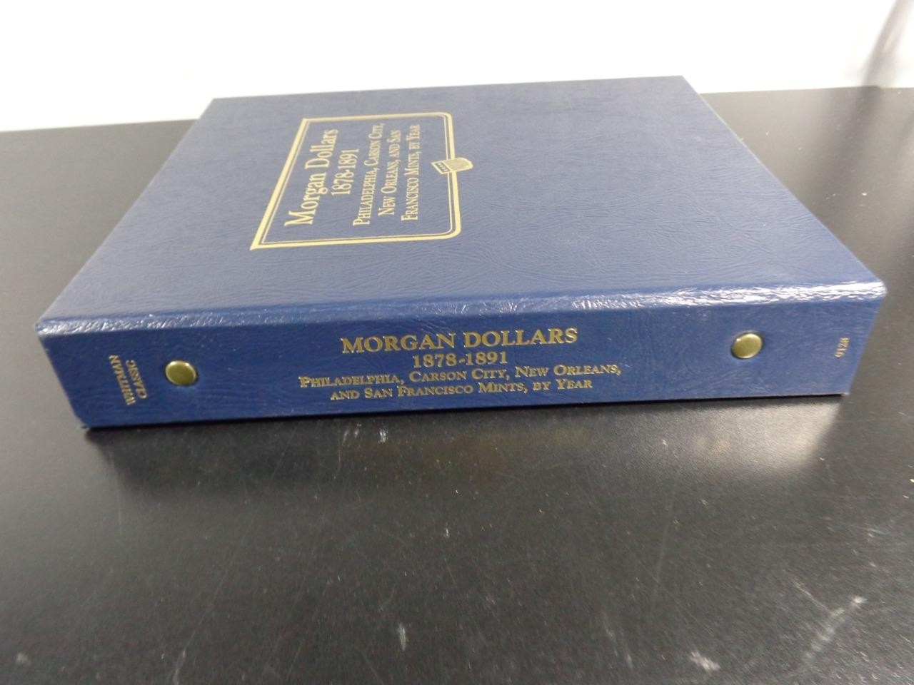 MORGAN SILVER DOLLAR COIN BOOK ALBUM 1878-1891 WHITMAN CLASSIC 9128 USED NO COIN