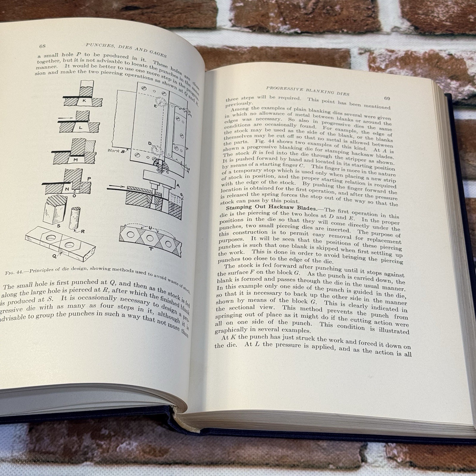 Vtg Tool Engineering Dowd & Curtis Punches Dies & Gages Book 1925 McGraw-Hill