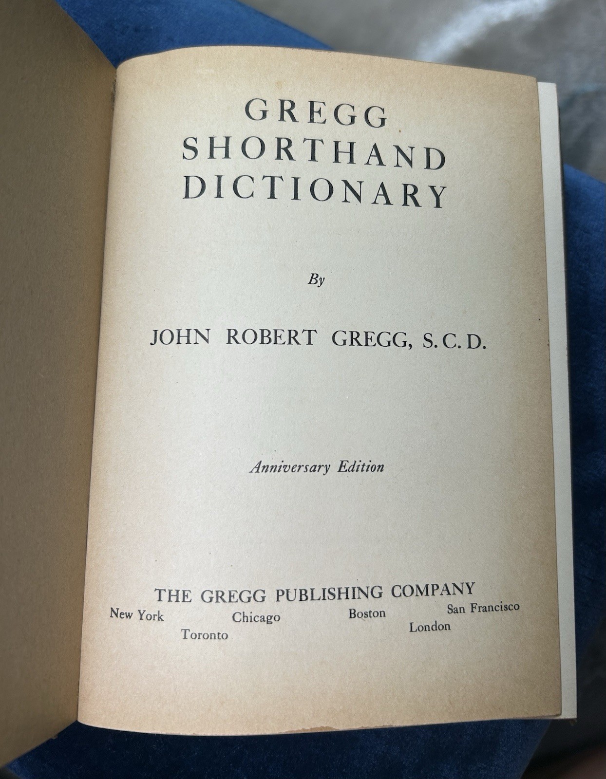 Vintage 1942 Gregg Shorthand Manual Anniversary Edition – 1930 Copyright