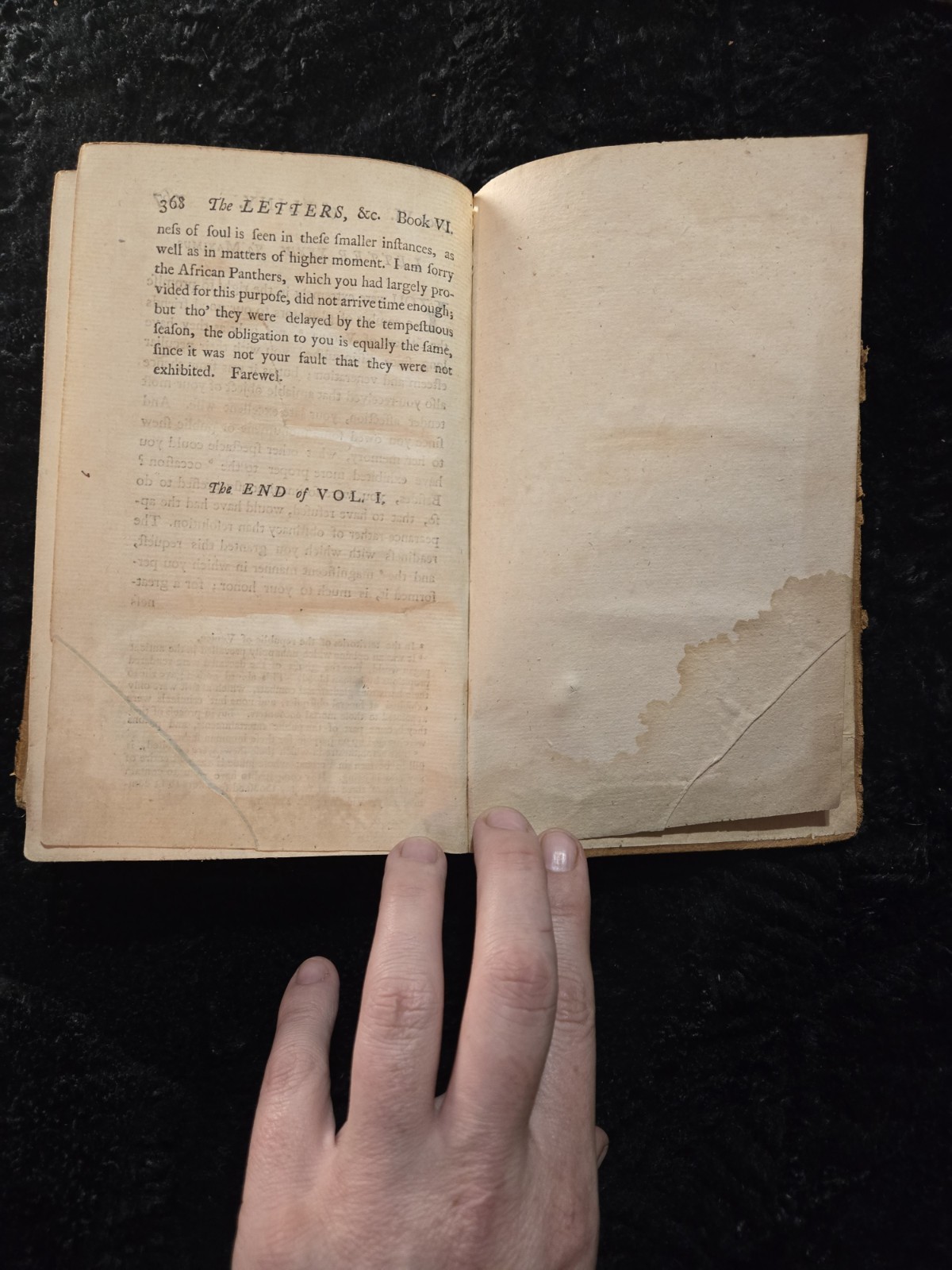 18th Century two volumes of an antique, leather-bound edition of Pliny’s Letters