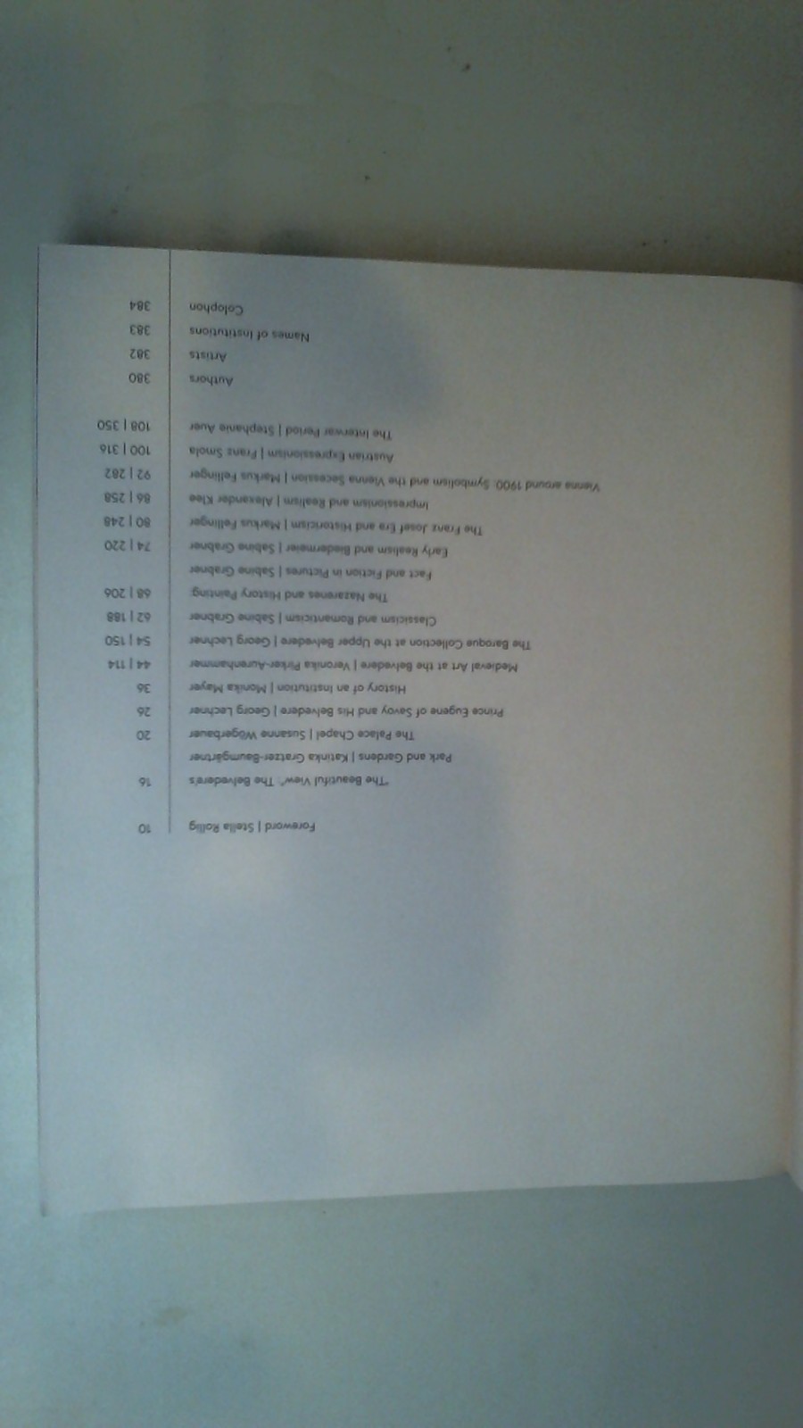 Masterpieces of the Belvedere, Varies Authors