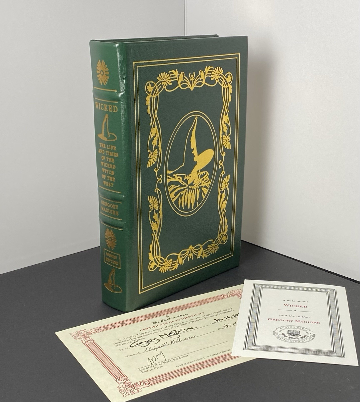 WICKED: 25TH ANNIVERSARY EDITION – Gregory Maguire – SIGNED Easton Press Leather