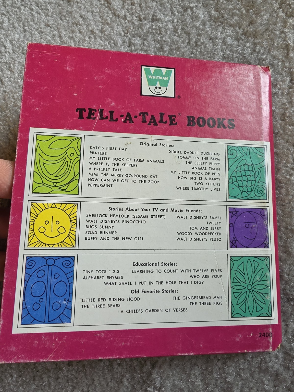 Vintage Lot of 4 Whitman & Tell- A-Tale Children’s Books. Western Publishing Co.