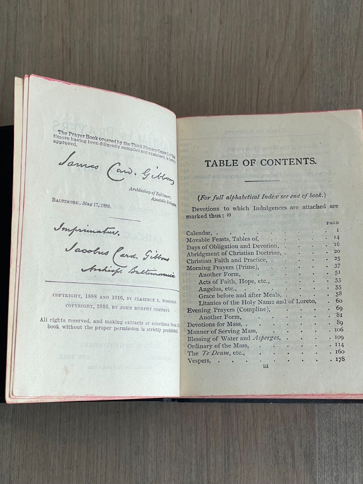 1916 MANUAL OF PRAYERS for CATHOLIC LAITY Latin Rite Mass~Missal~Liturgy
