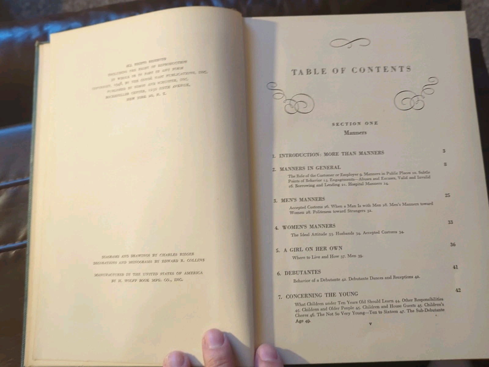Vintage Vogue’s Book of Etiquette 1948 by Millicent Fenwick Simon and Schuster