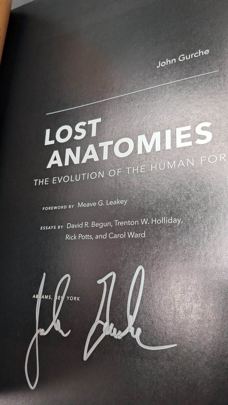 John Gurche / Lost Anatomies The Evolution of the Human Form Signed 1st ed 2019