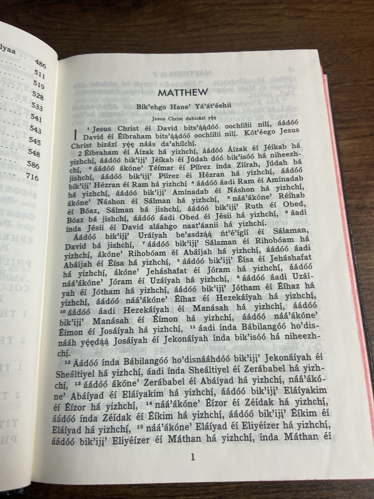 Diyin God Bizaad Navajo Bible – New Testament Psalms & Proverbs – ABS 1975