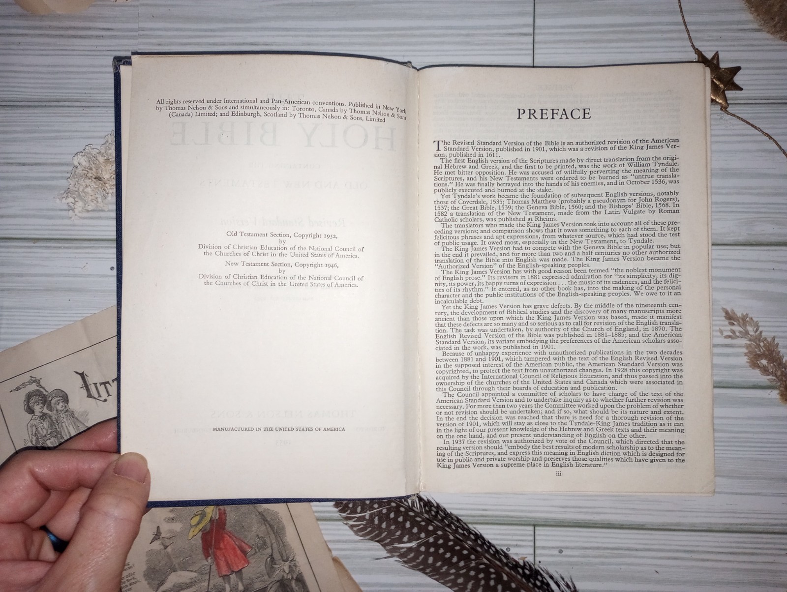 Vintage Holy Bible Revised Standard Version Illustrated 1953 Thomas Nelson