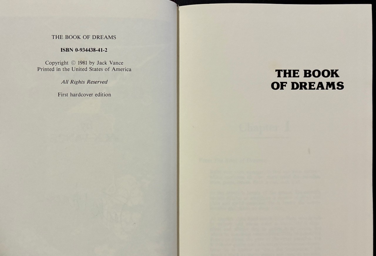 The Book of Dreams Demon Prince V by Jack Vance 1981 SIGNED Limited Edition HC
