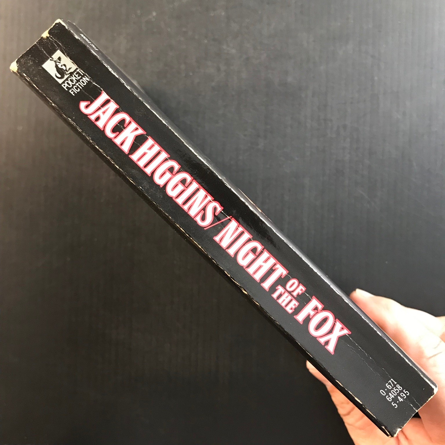 Night of the Fox Jack Higgins First Pocket Books Printing 1987 WWII Thriller