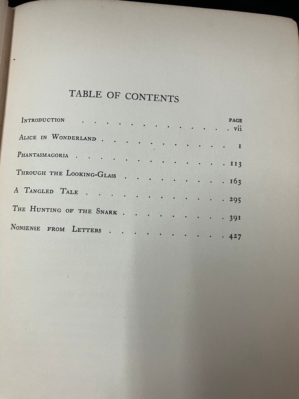 VTG 1931 The Lewis Carroll Book -3 Novels + Poems, HC Illus. Tenniel & Holiday