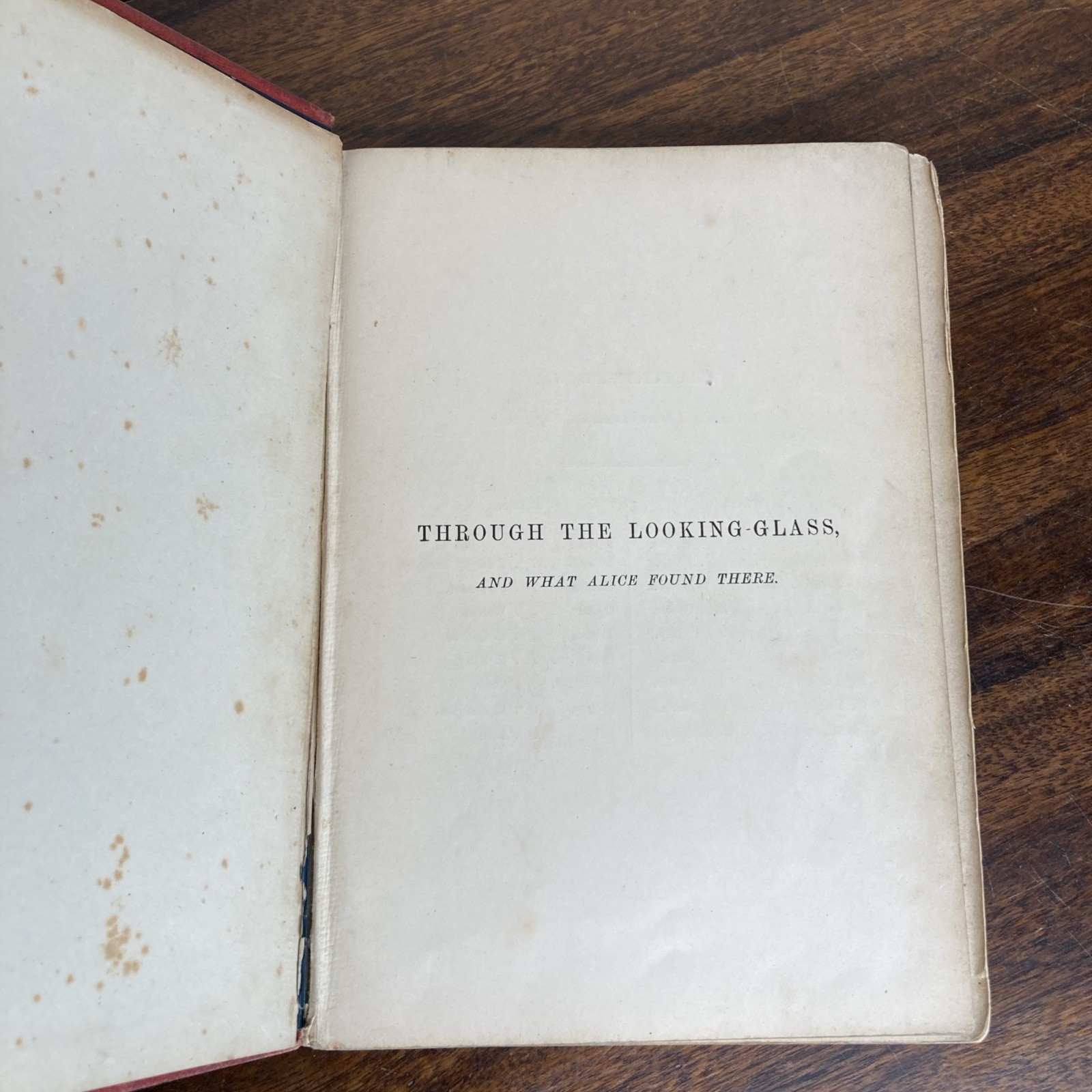 1872 Through The Looking Glass by Lewis Carroll First Edition Spares / Repair