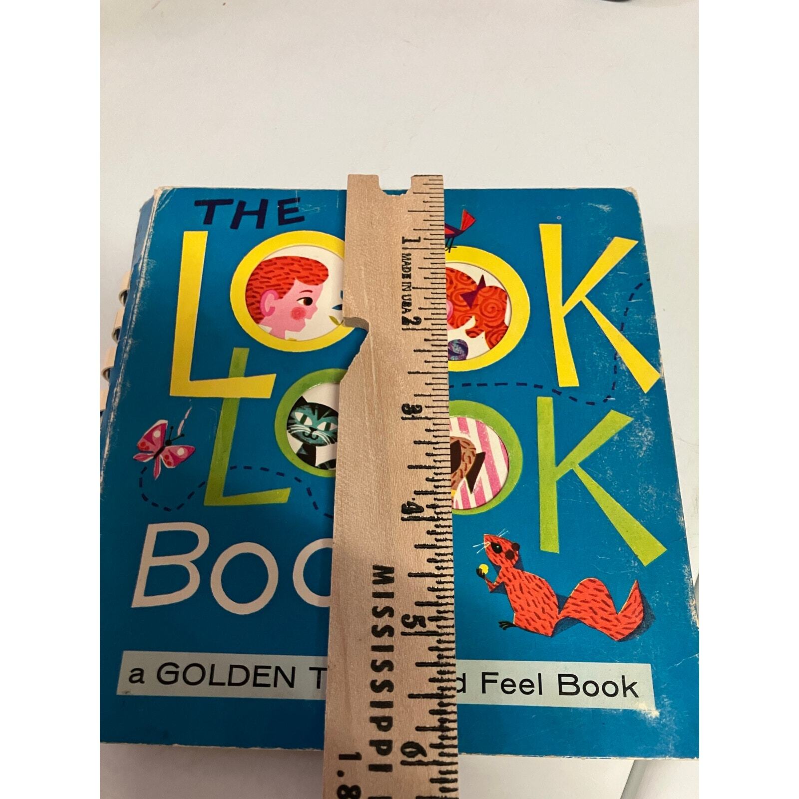The LOOK LOOK BOOK, Vintage, 50s-60s(?) Board Book Children’s Interactive Golden