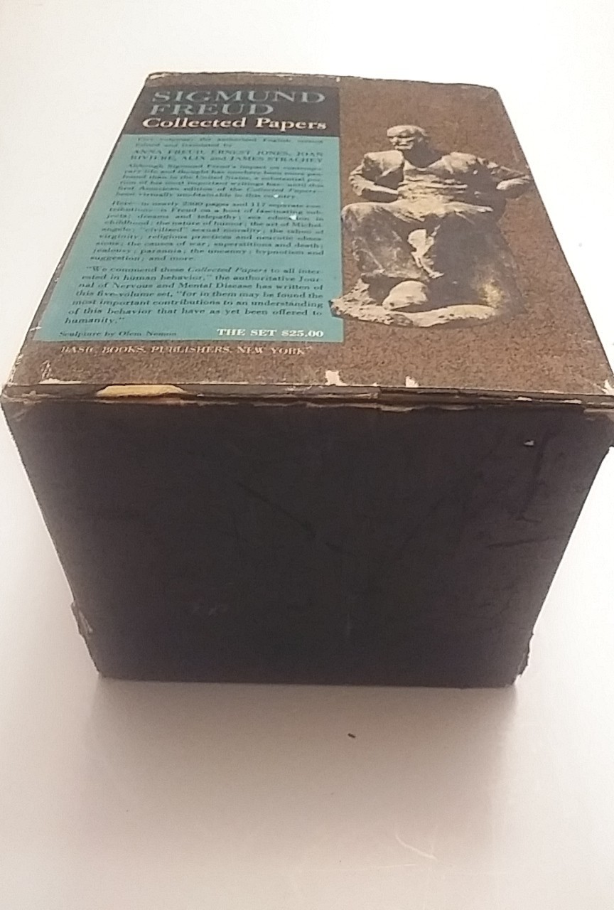 Sigmund Freud, Collected Papers 5 Vol Box Set First American Edition 1959 HC