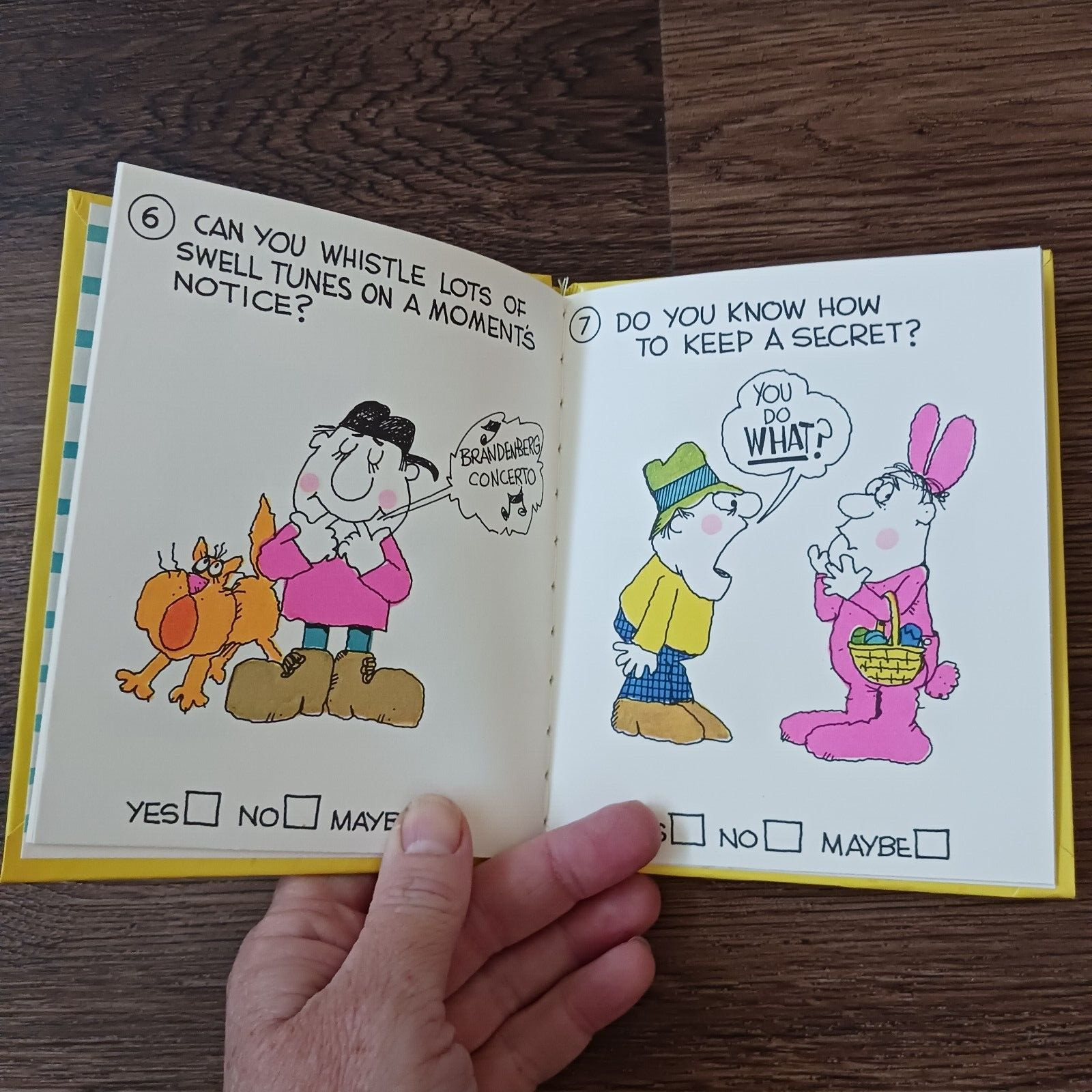 Vtg Official Friendship Test Norcross Book Miniature Library 1974 Bill McCole