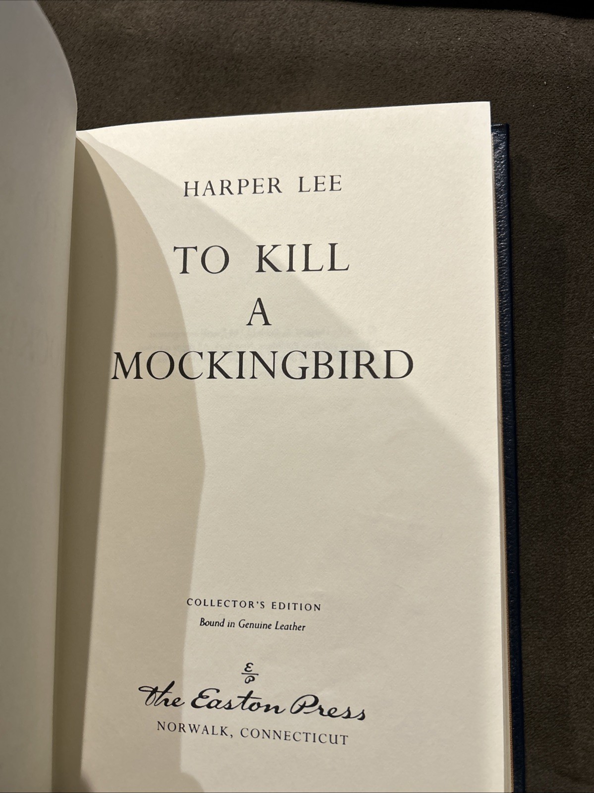 Easton Press TO KILL A MOCKINGBIRD Harper Lee 1ST EDITION 1986 LEATHER FINE RARE