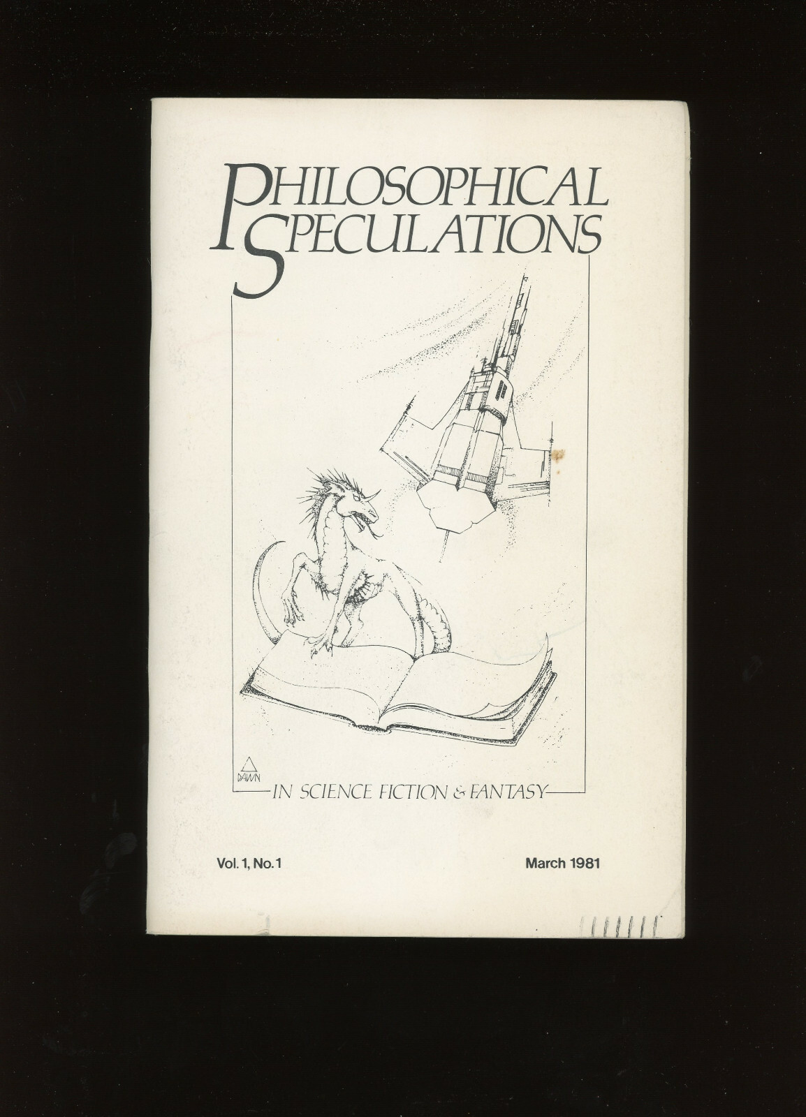 essays: PHILOSOPHICAL SPECULATIONS IN SCIENCE FICTION & FANTASY, #1. 1981.