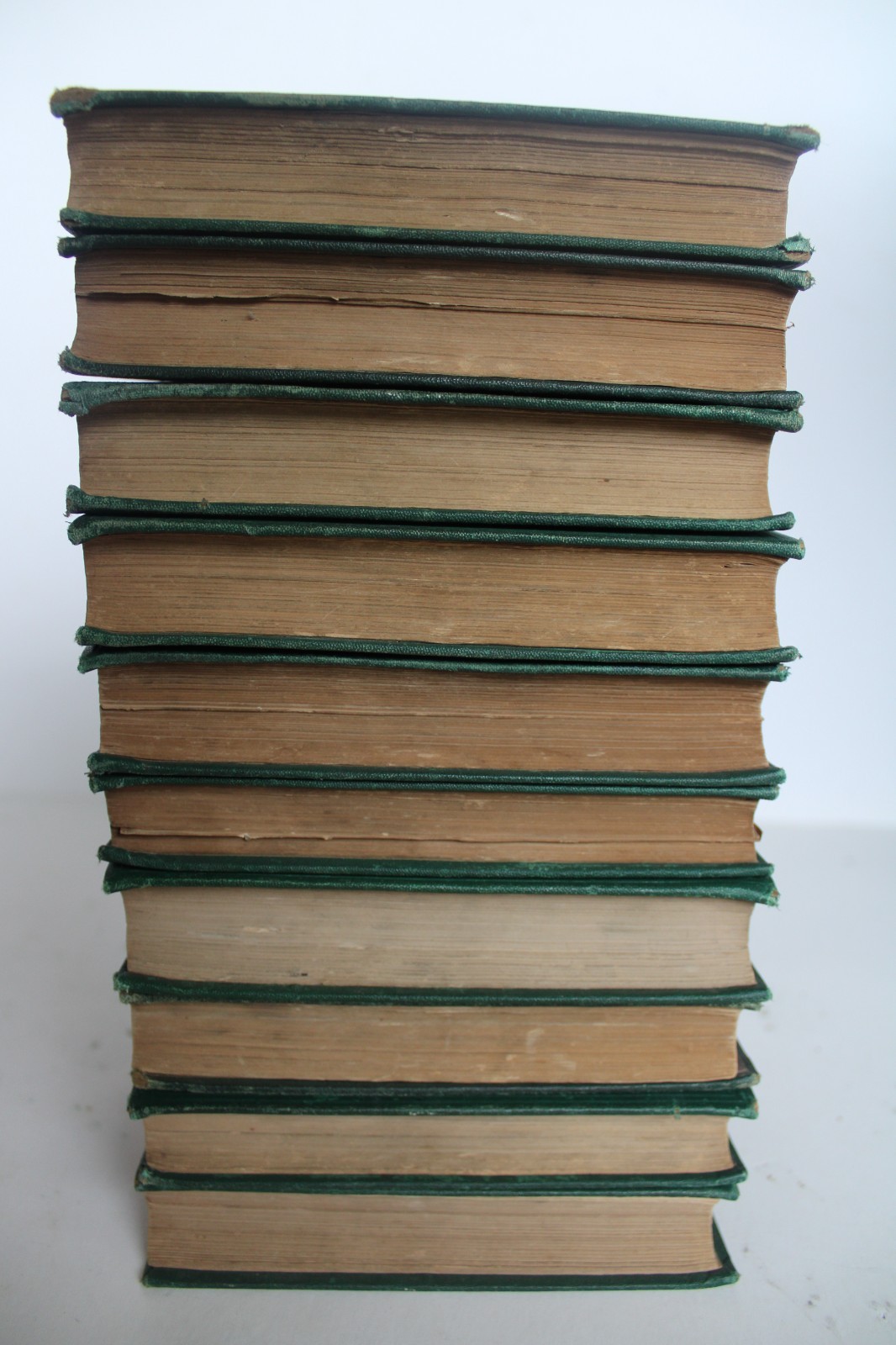 Antique (10) 1860’s Dickens Works Charles Dickens Small Illustrated Book Set