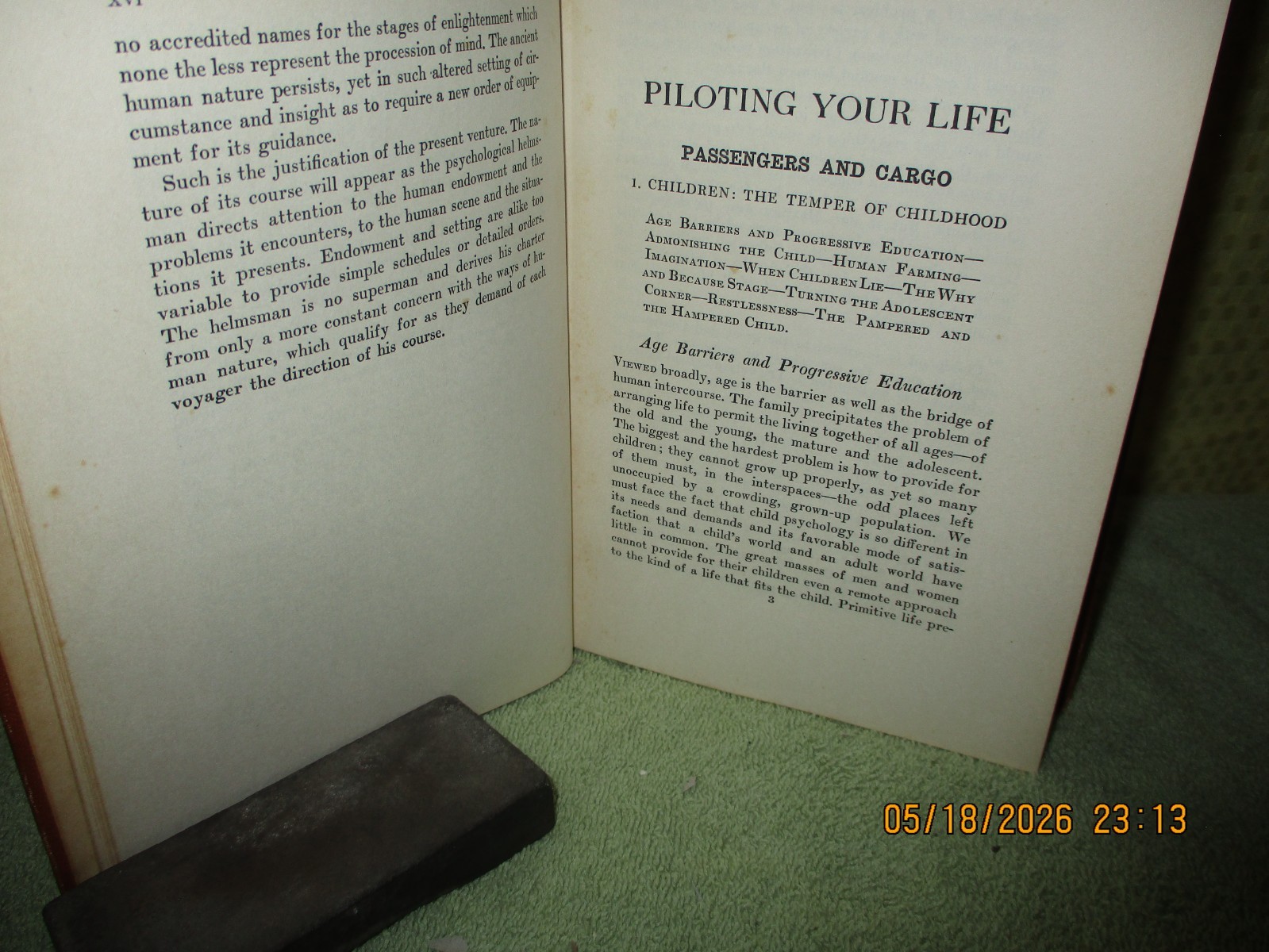 Piloting Your Life, an early self-help book by Joseph Jastrow 1930