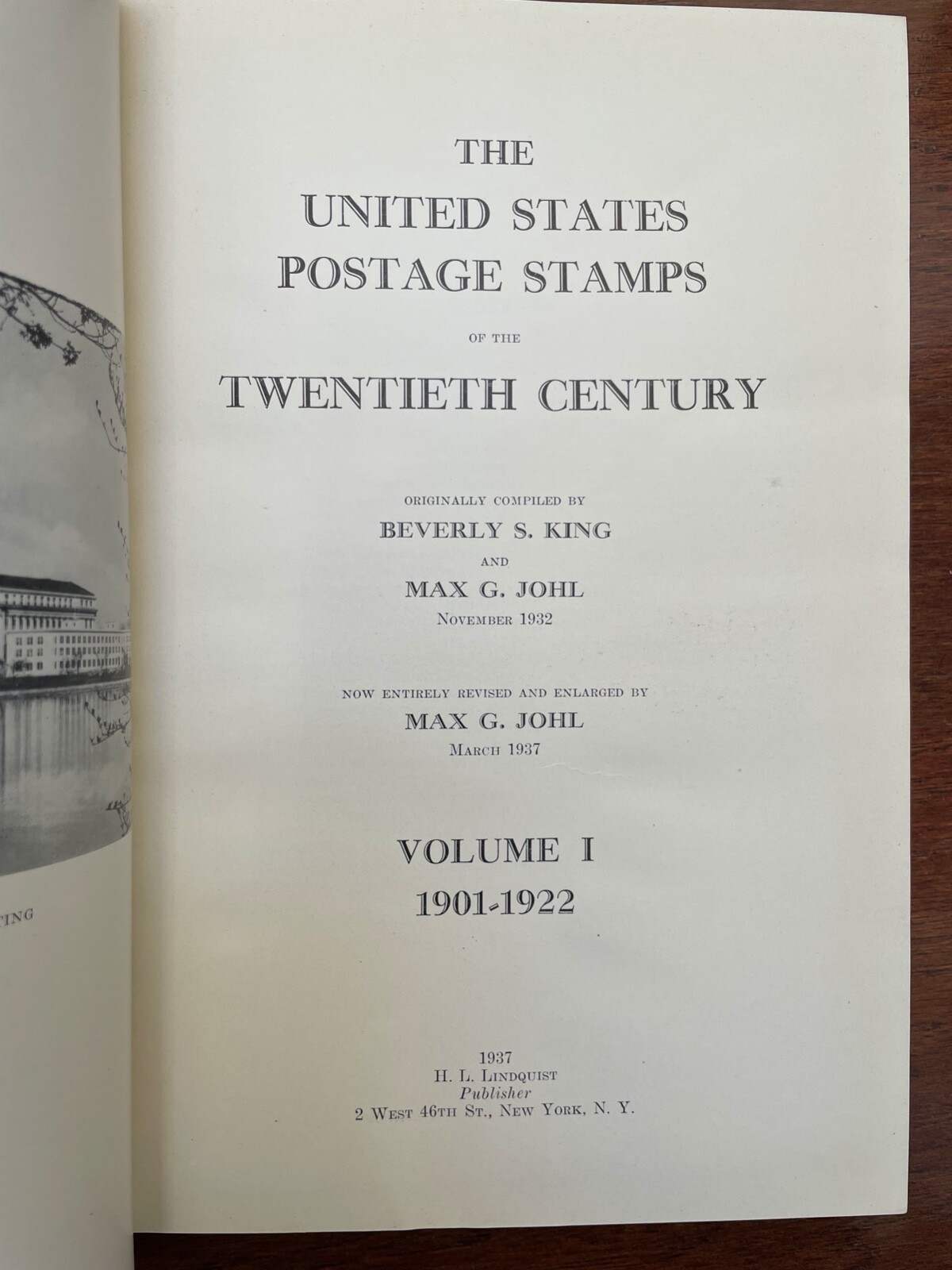 UNITED STATES POSTAGE STAMPS OF TWENTIETH CENTURY 4 Vols Johl – HBDJ 1934-38 HTF