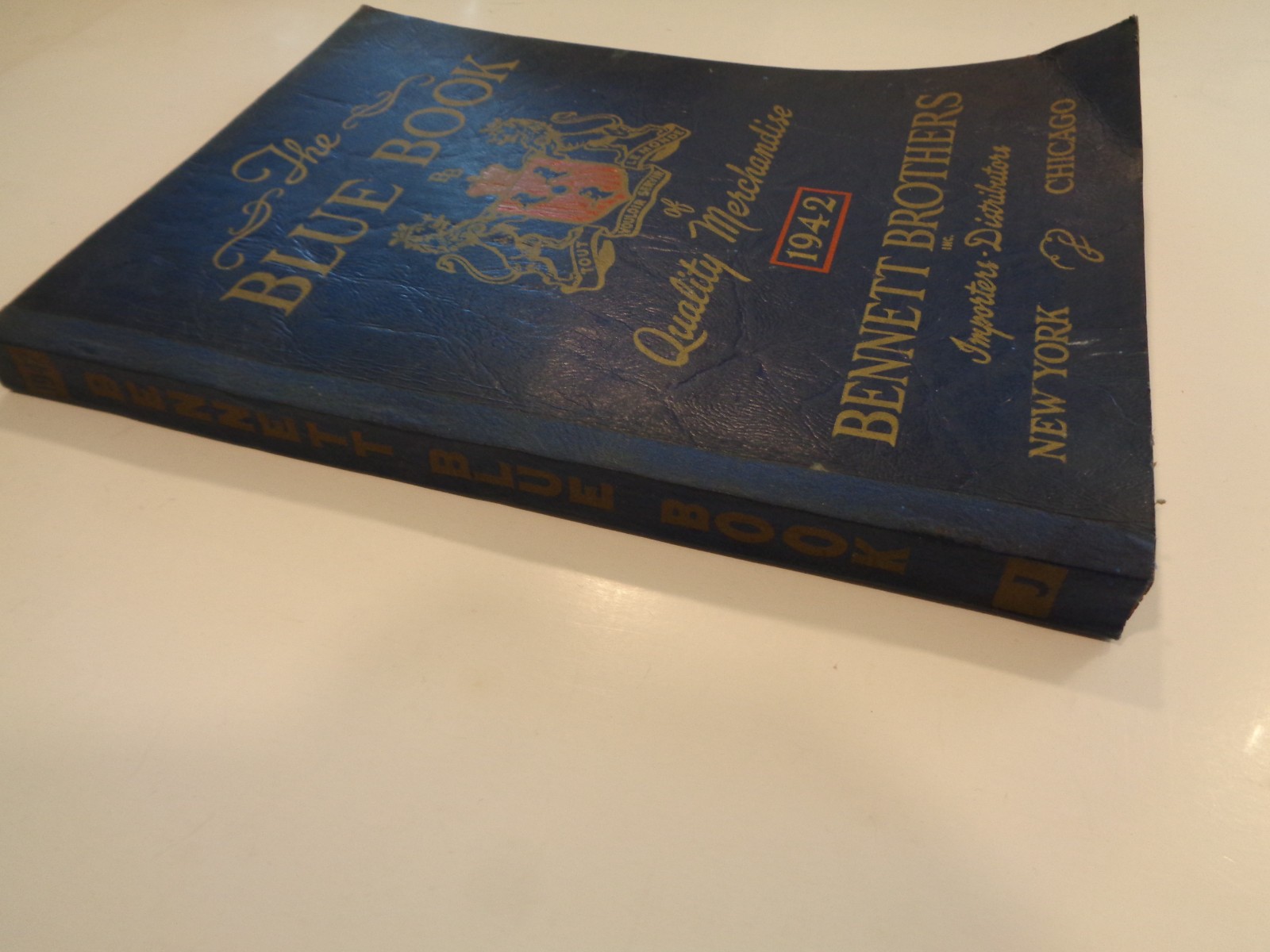 Vintage 1942 Bennett Brothers Blue Book of Quality Merchandise Catalog Jewelry