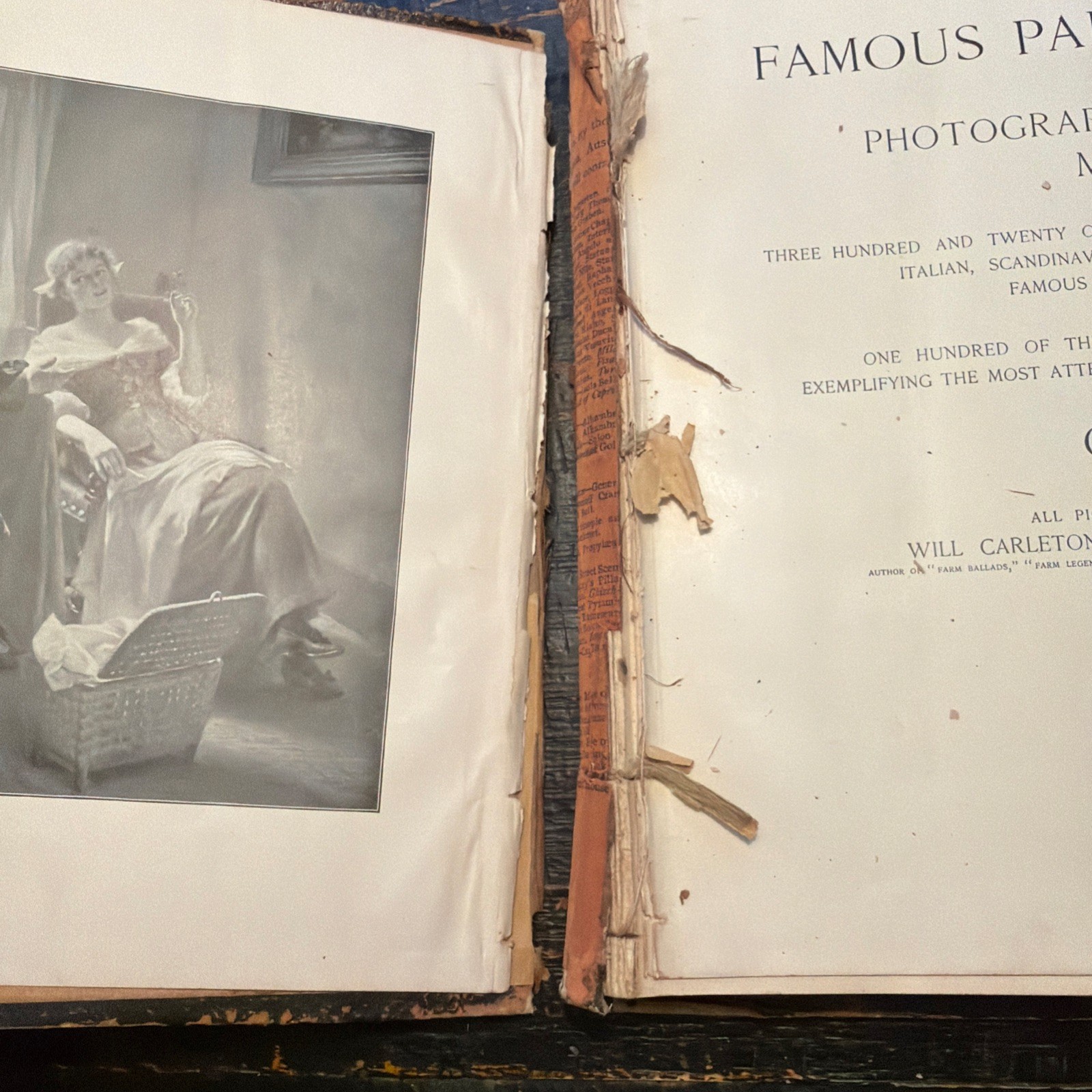“Famous Paintings Of The World” by Lew Wallace 1894 1st Ed – 320 Great Paintings