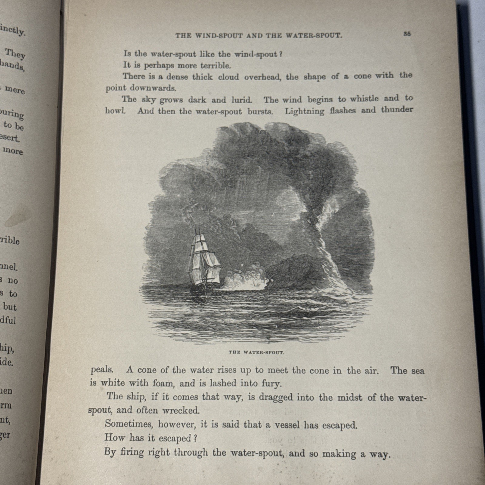 Antique Maritime Book “The Sea and Its Wonders” c.1880s – Ocean Currents Map & A