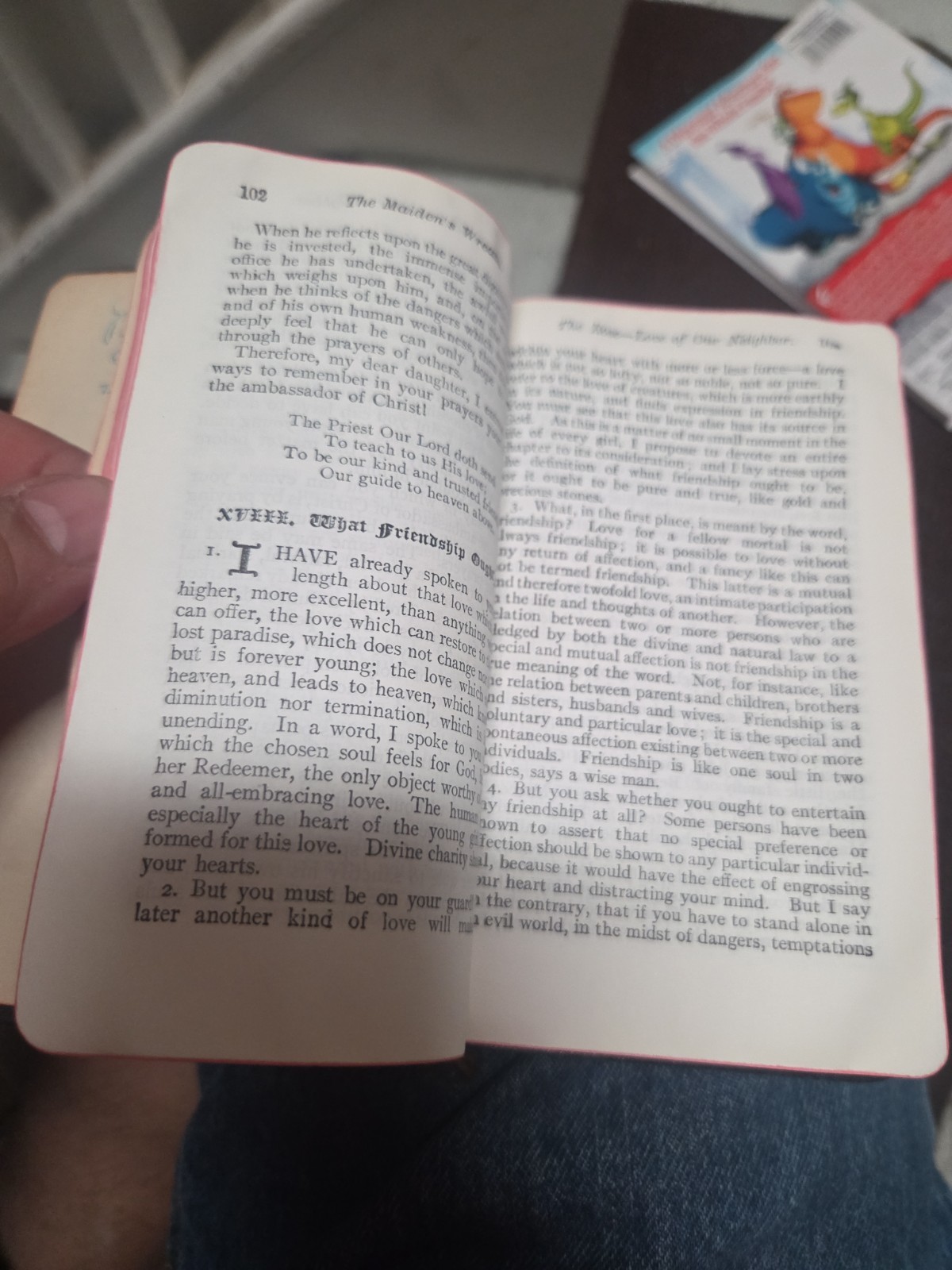 1946 THE CATHOLIC GIRL’S GUIDE Rev Francis Lasance Benzinger Brothers LEATHER