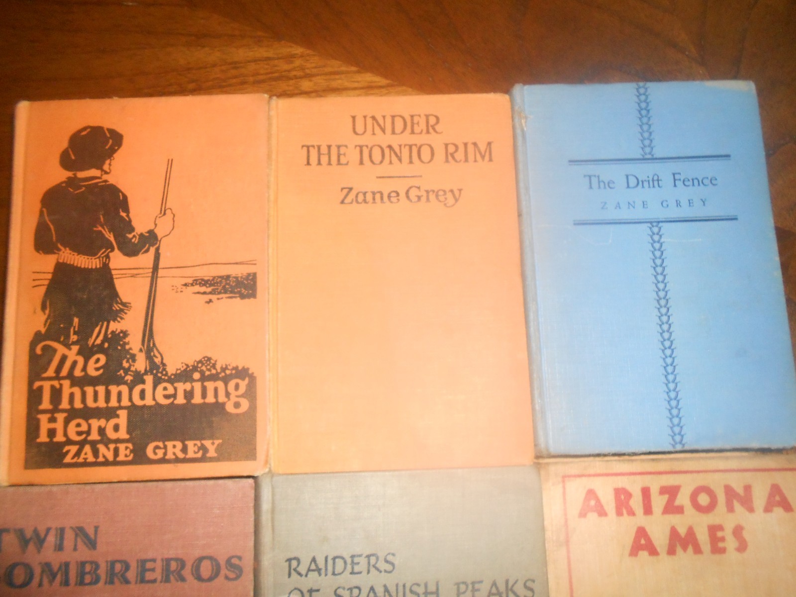 Old Zane Grey Books-lot of 9-All 1st Editions-Publisher, Harper bros. & Grosset