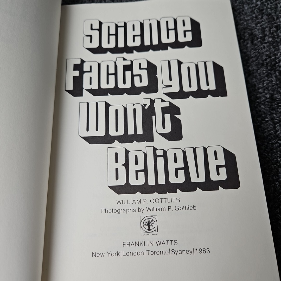 The Secrets of Science Island 1983 Book Rare William Gottlieb