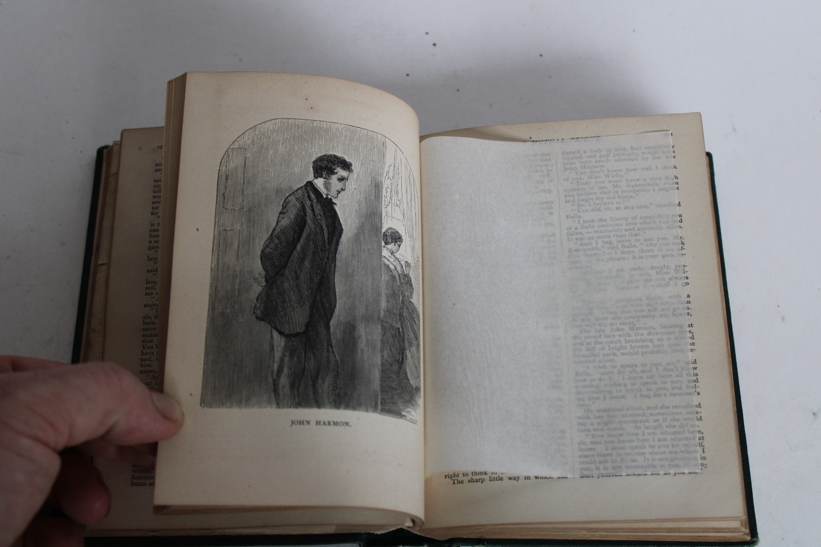 Antique (10) 1860’s Dickens Works Charles Dickens Small Illustrated Book Set