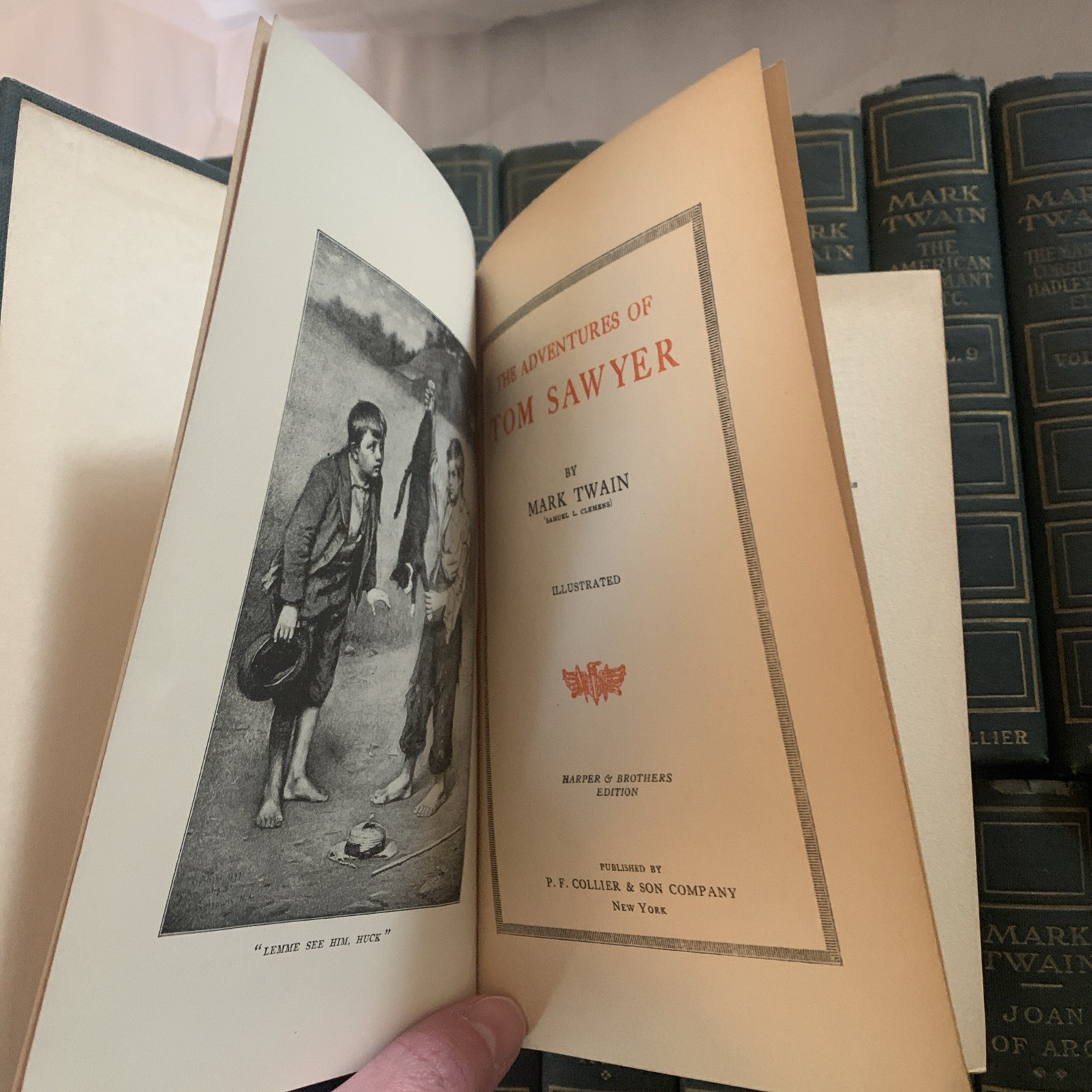 Mark Twain: Author’s National Edit. 25-Volume Antique Set Collier Harper Bros