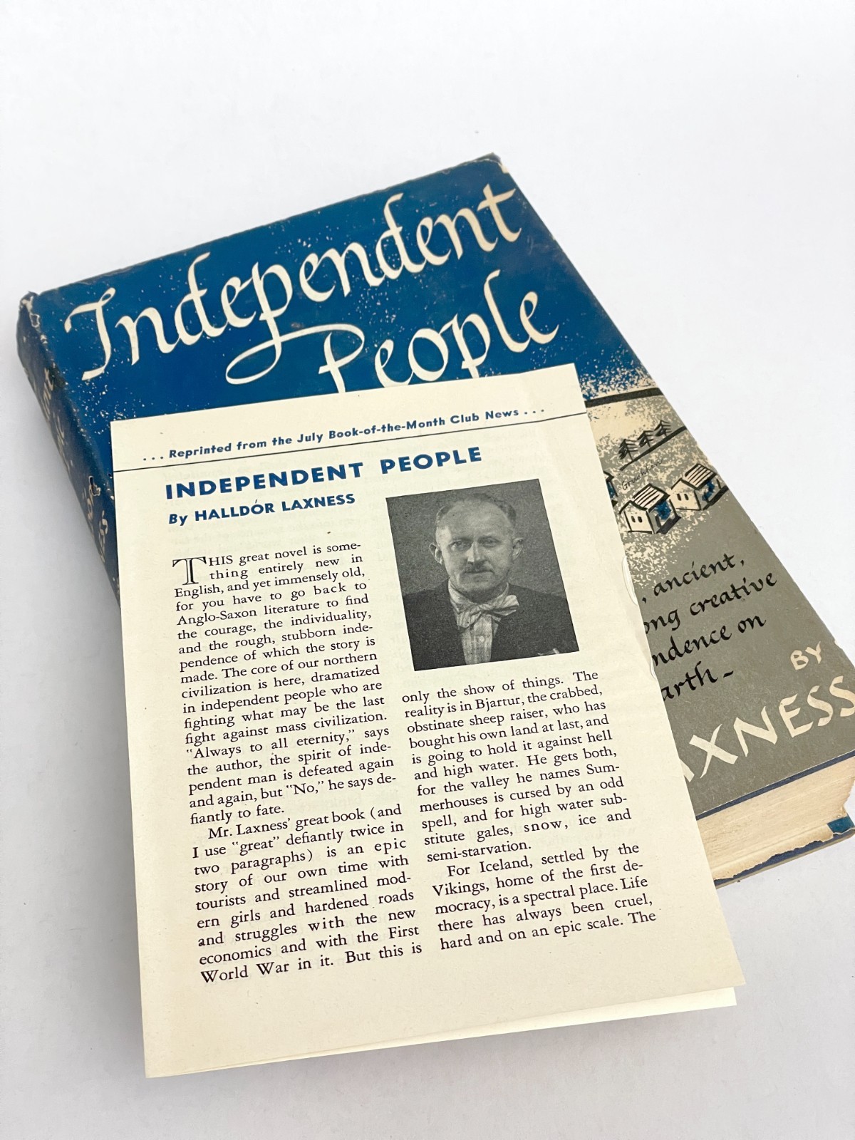 Independent People, Halldór Laxness, 1946 Knopf First US Edition HC DJ Vtg