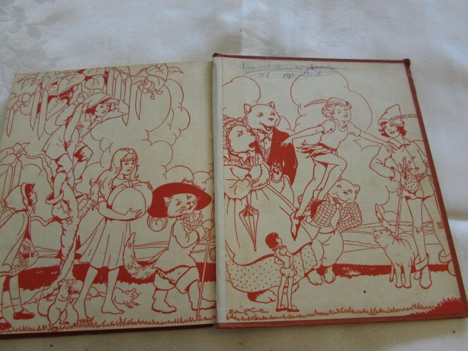Eight Fairy Tales -Vintage 1938 Watty Piper Hard Cover Illustrated 34852