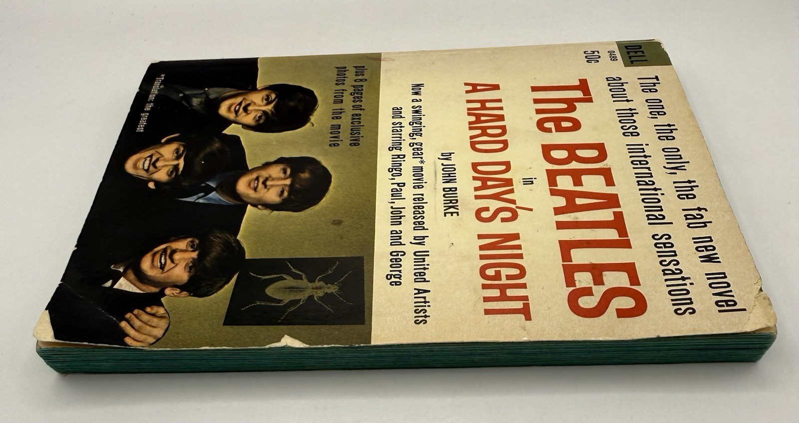 THE BEATLES IN A HARD DAY’S NIGHT 1964 JOHN BURKE PHOTO INSERTS