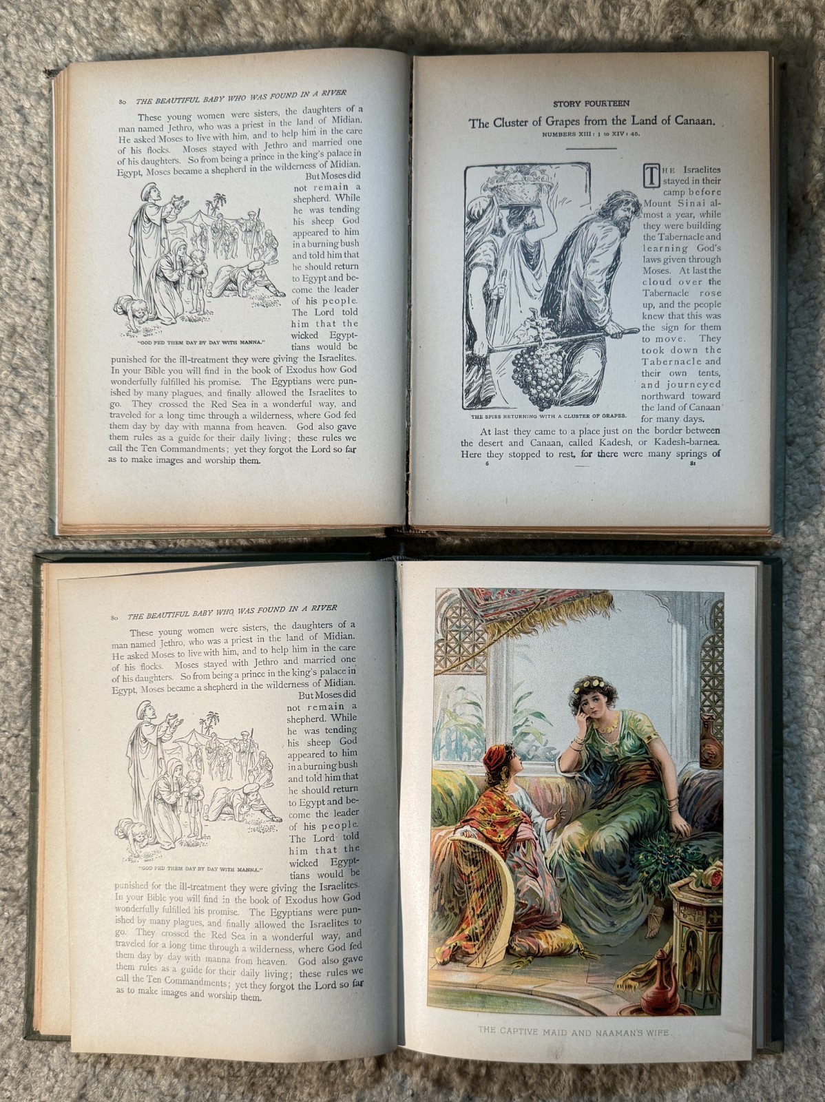 Hurlbut’s Stories of Bible History & Beautiful Story of the Bible – Dated 1905