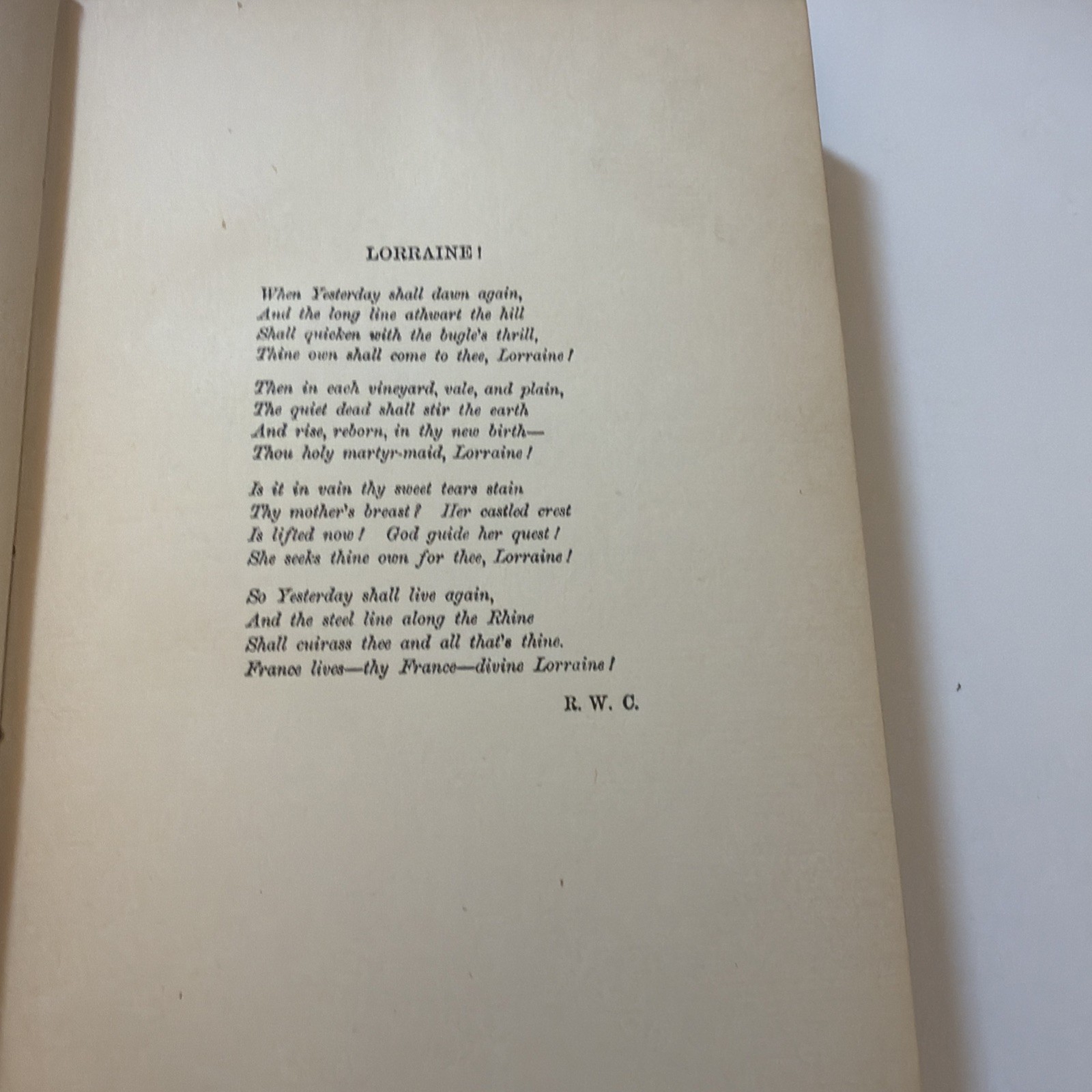 LORRAINE by Robert W. Chambers 1900 HC Antique Book