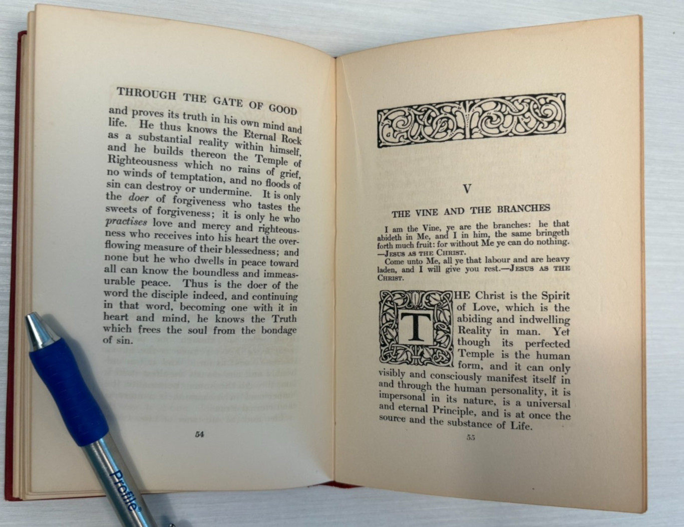 Through the Gate of Good James Allen 1909 Sheldon Press New Thought Antique HC