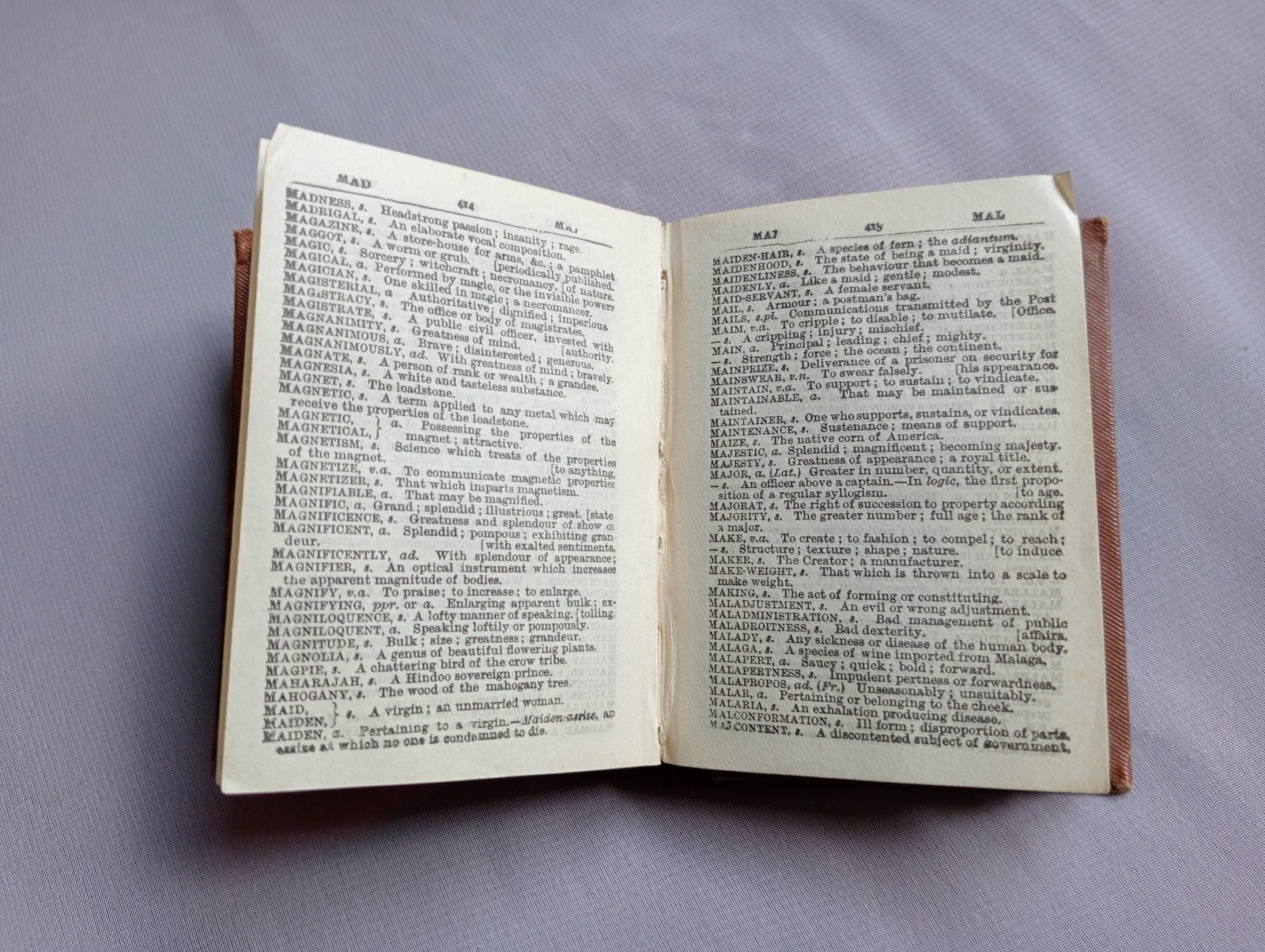 Antique Miniature Nuttall’s Bijou Dictionary Frederick Warne & Co. Victorian