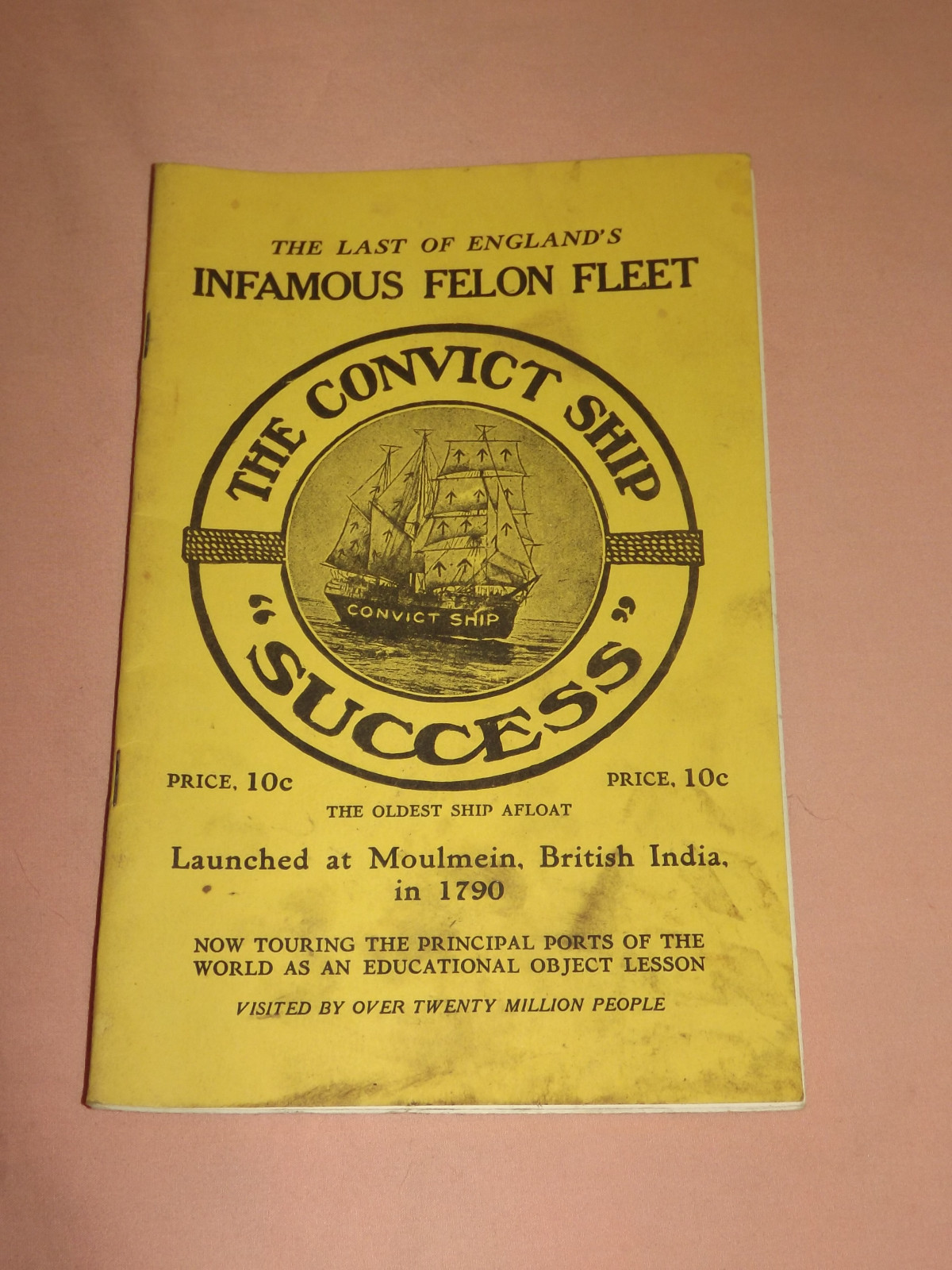 VINTAGE BOOK 1970S REPRINT LAST OF ENGLAND’S FELON FLEET CONVICT SHIP BOOKLET
