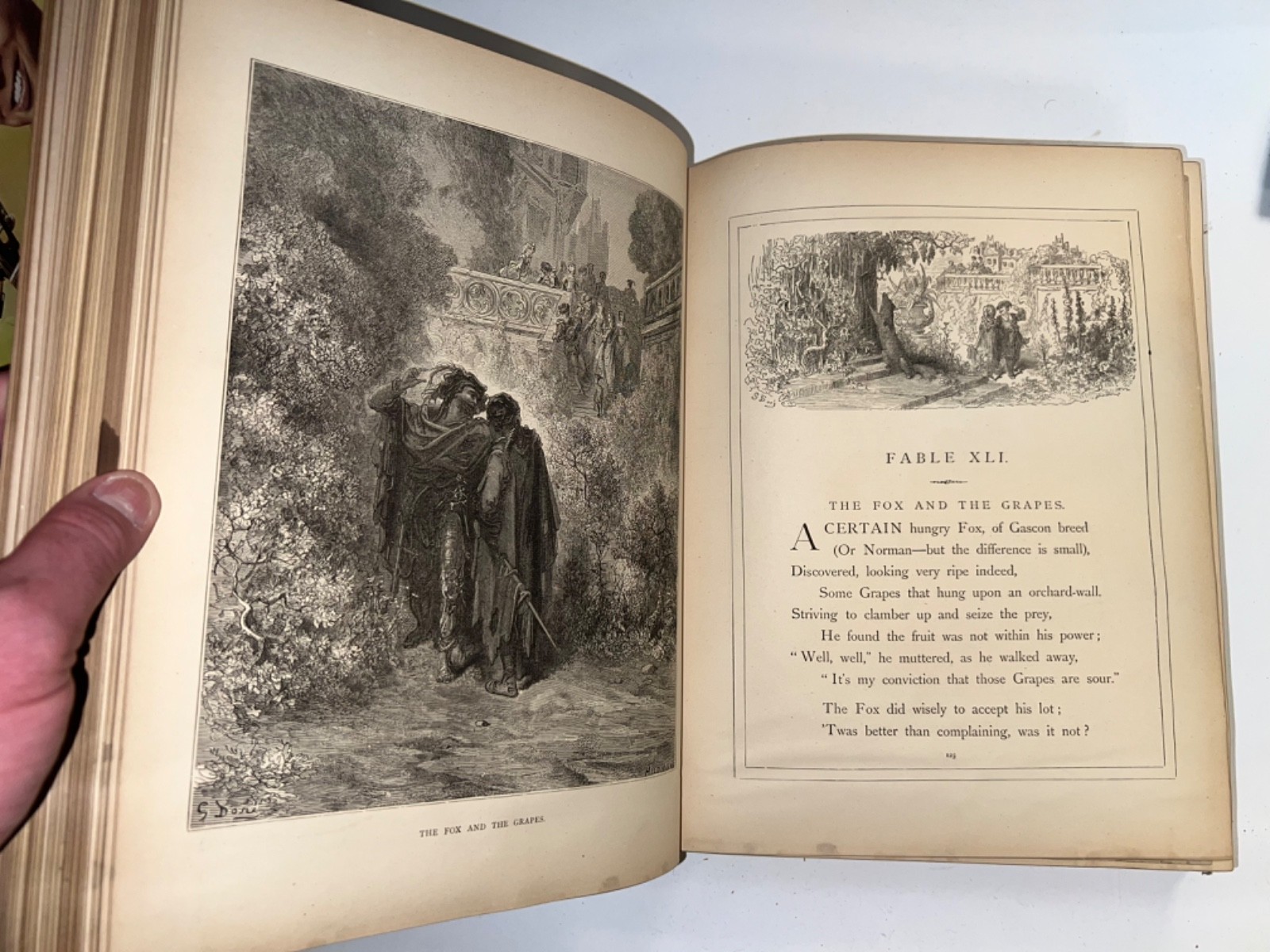GUSTAVE DORÉ illustrated THE FABLES OF LA FONTAINE, ca. 1870, English transl.