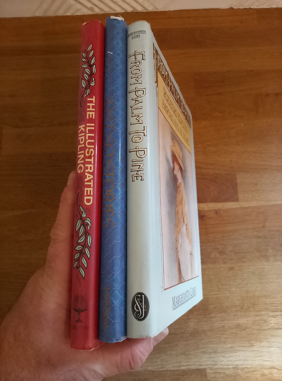 BOOK – Bundle Of X3 Rudyard Kipling Illustrated Hardback Books From Palm To Pine