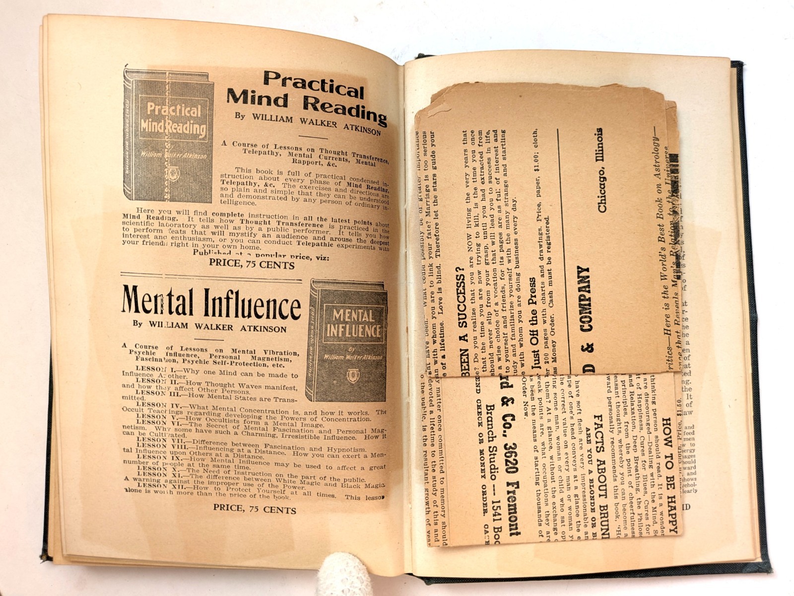 A.F. Seward Zodiac and Its Mysteries 1923 Antique Occult Astrology + Rare Flyers
