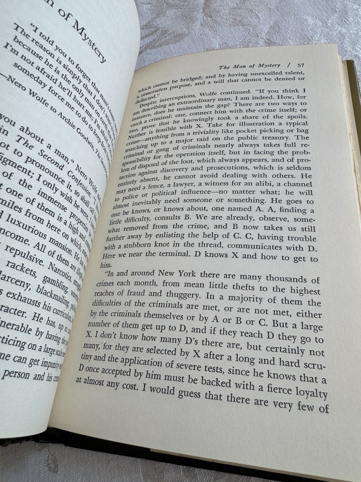 Nero Wolfe Of West Thirty-Fifth Street by Rex Stout 1st Edition