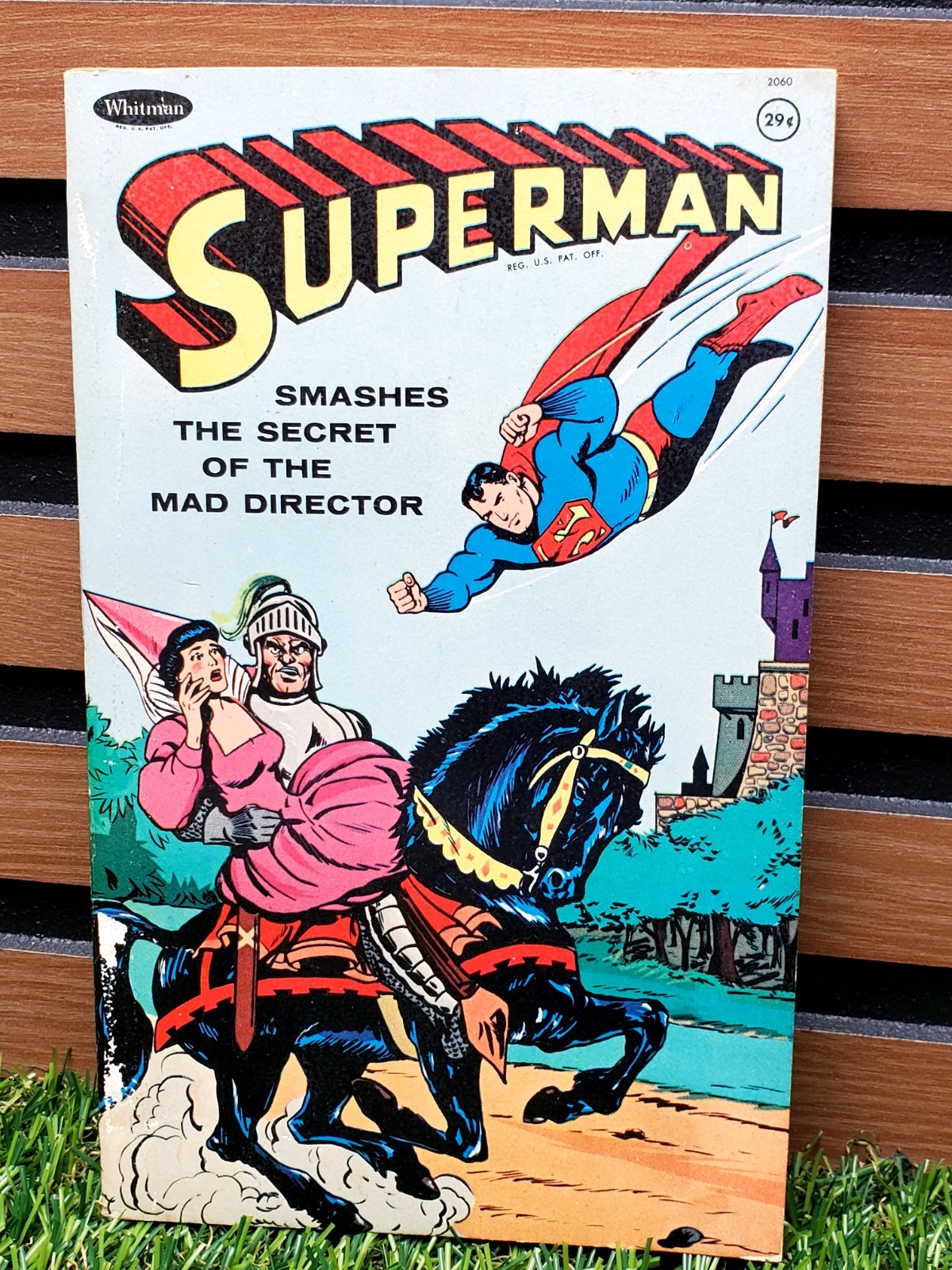(2) Vintage Superman Books – Smashes The Secret Of Mad Director & VS The Flash