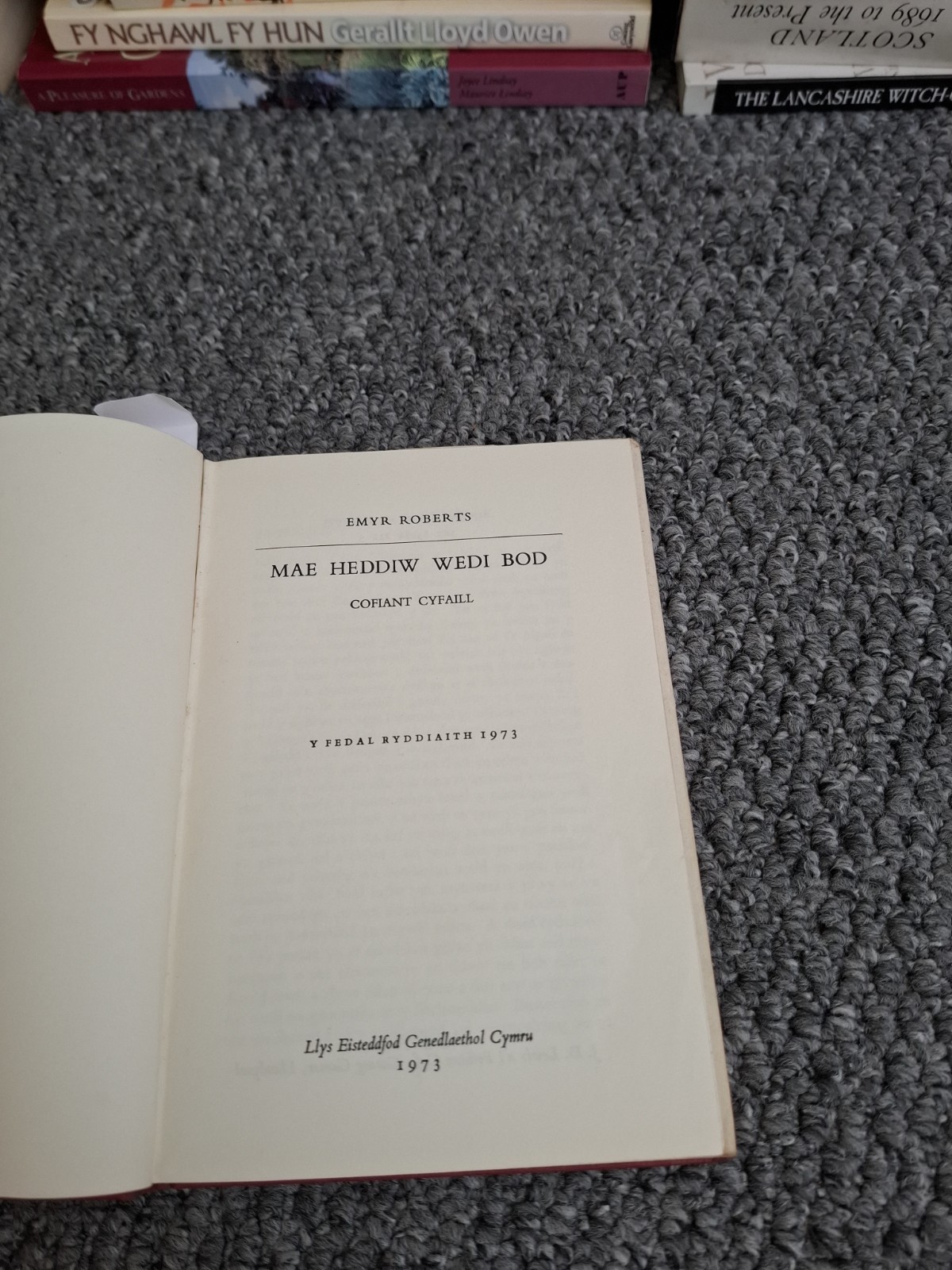 Mae Heddiw Wedi Bod Gan Emyr Roberts 1973 Hb AA8