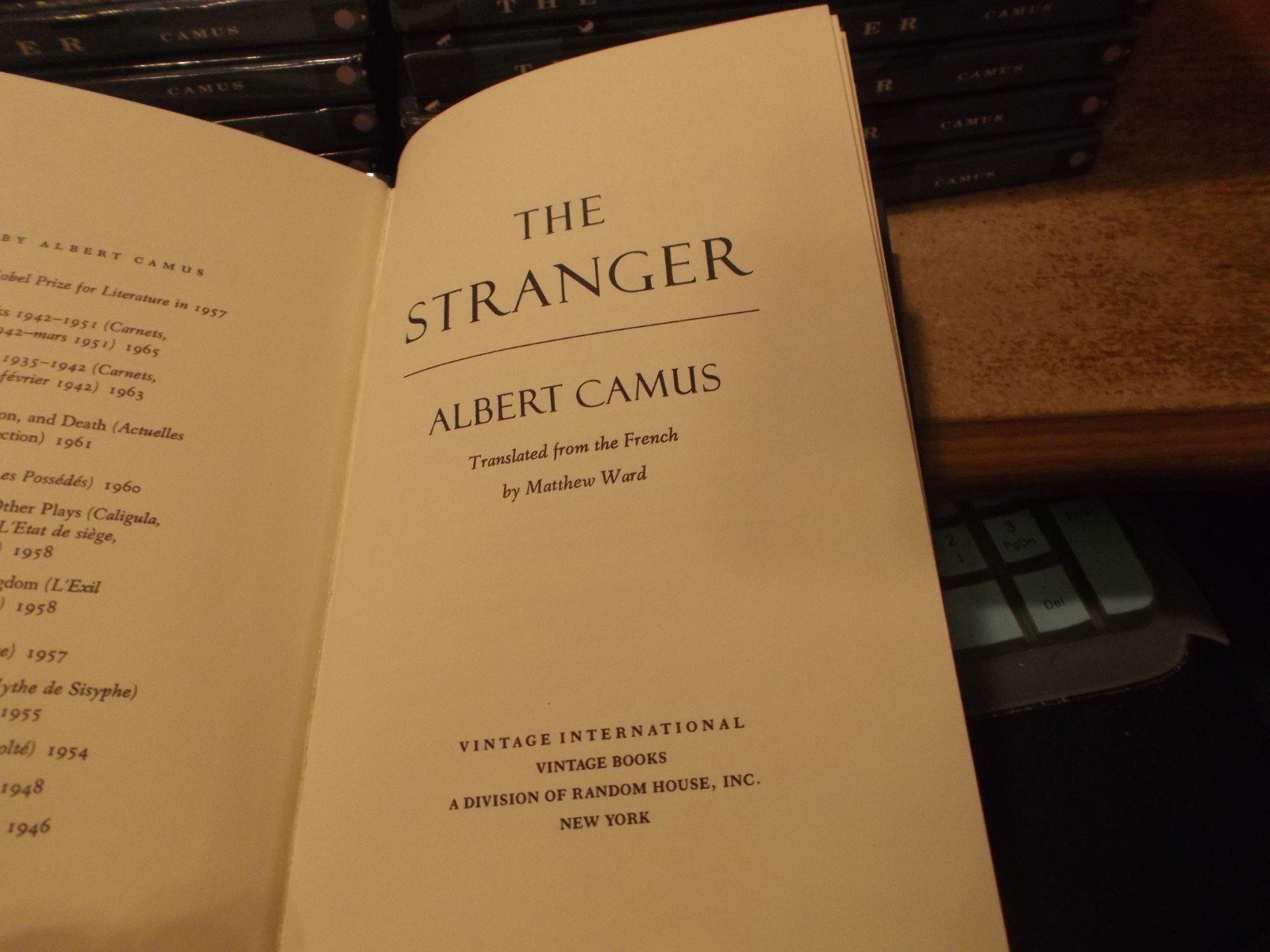 20 – The Stranger – Albert Camus – 1989 – Perma-Bound – Hardcopy
