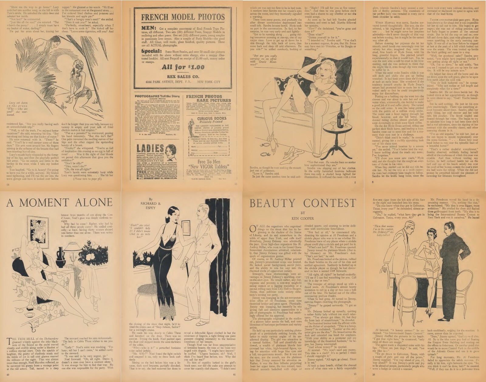 Spicy Stories – Daring Risqué Saucy Racy Naughty & Sexy – 9 Old Issues on DVD