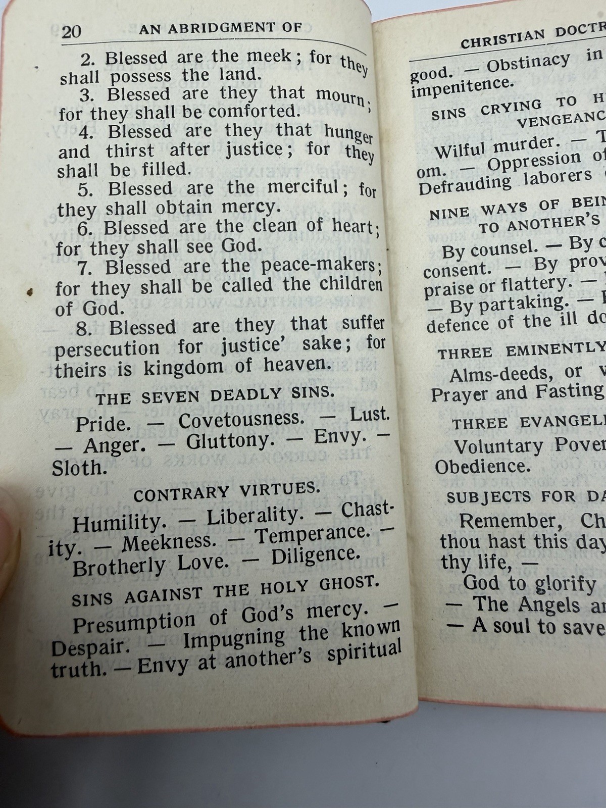 Antique Manual Of Catholic Devotions Pocket Manual The Ave Maria Press 1914-22
