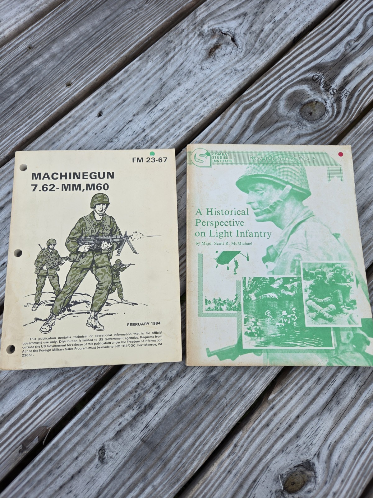 FM 23-67 MACHINE GUN 7.62-MM, M60, FEBRUARY 1984 MILITARY FIREARMS ARMY HISTORY